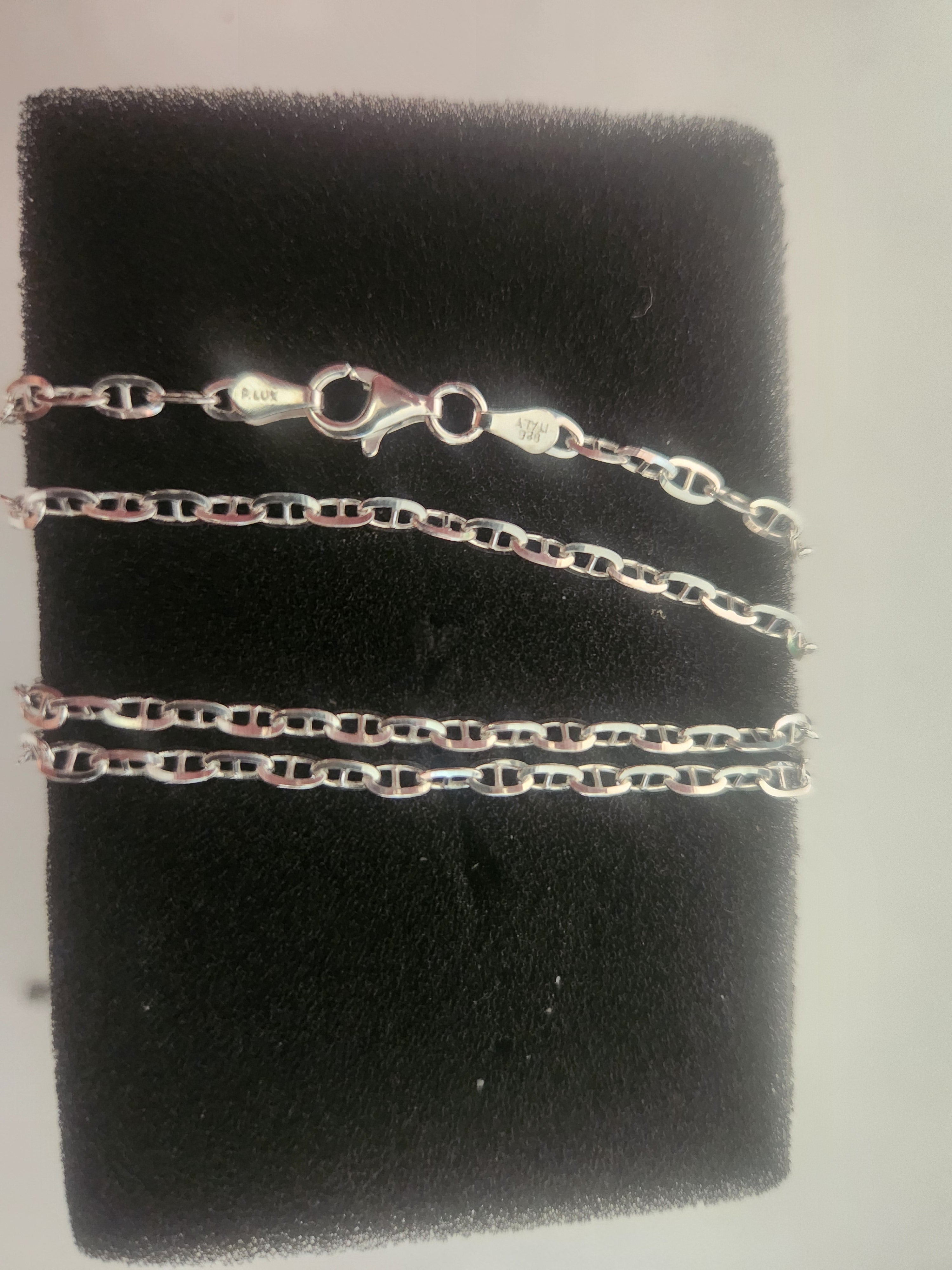 20" twisted mariner necklace 925 sterling silver