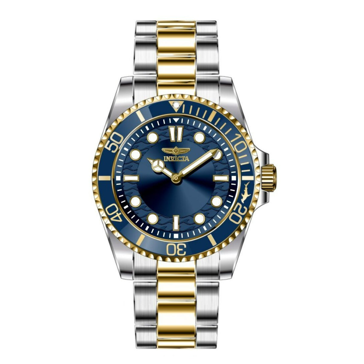 Invicta Pro Diver Men's Watch - 43mm, Gold, Steel (49696)