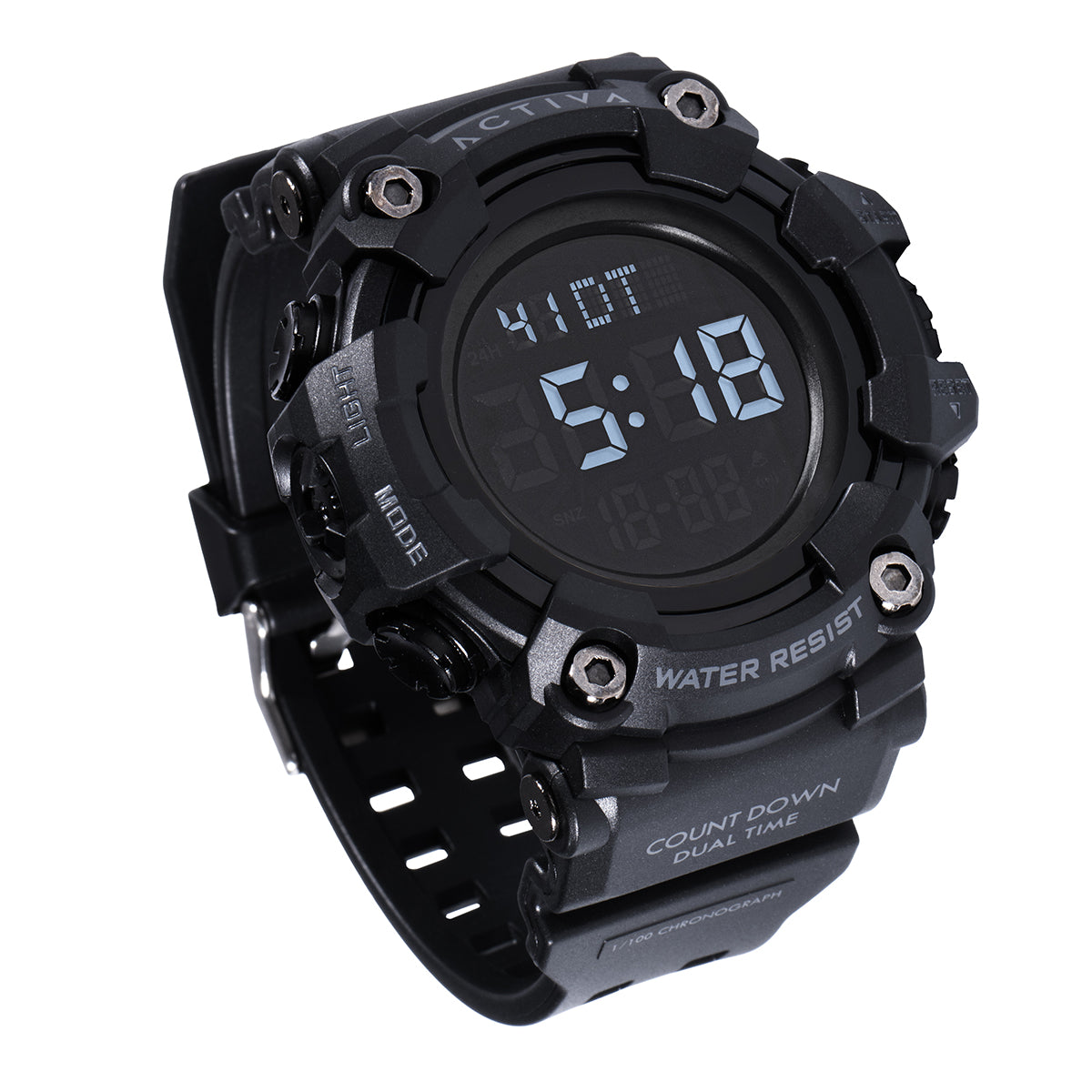 Activa X Invicta Digital Men's Watch - 56mm, Black (ACW1968-003)