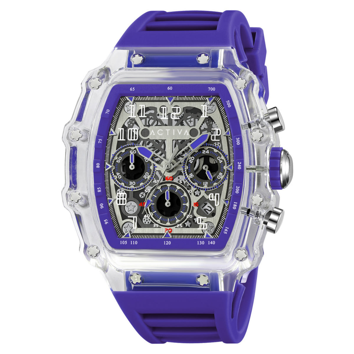 Activa X Invicta Men's Watch w/ Skeleton Dial- 44.3mm, White (ACW2305-0010)