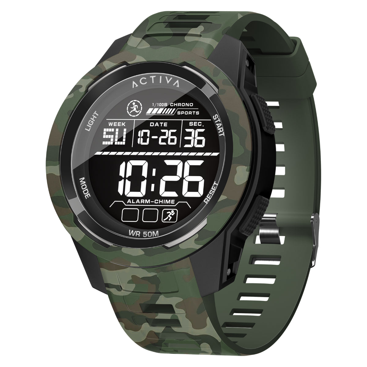 Activa X Terrian Invicta Digital 45mm Camouflage Green ACW8105MC-001